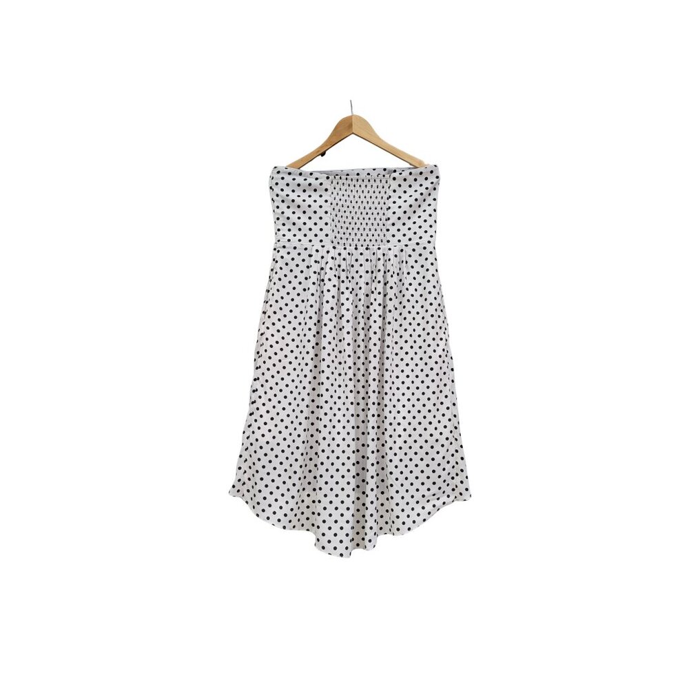 WHBM Polka Dot Strapless High Low Party Dress Women Size 14 - Picture 6 of 11